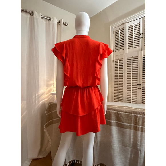 Amanda Uprichard Barrett’s dress orange - Picture 5 of 6